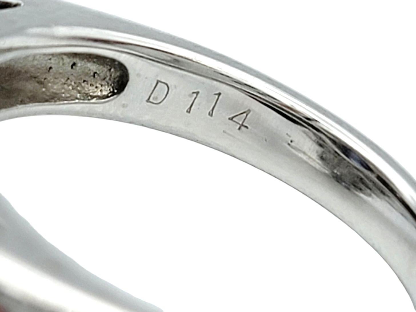 Anillo de platino con diamantes y zafiro ovalado de Madagascar de 3,09 quilates certificado por el GIA en venta 2