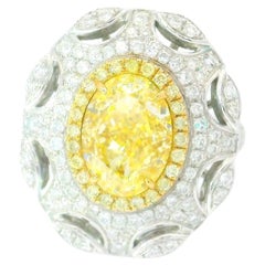 GIA Certified 3.10 Carat W - X Colour  SI1 Clarity Diamond Ring