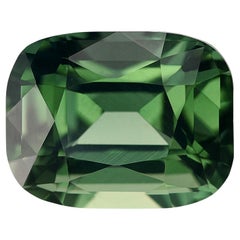 GIA Certified 3.10 Carats Unheated Green Sapphire