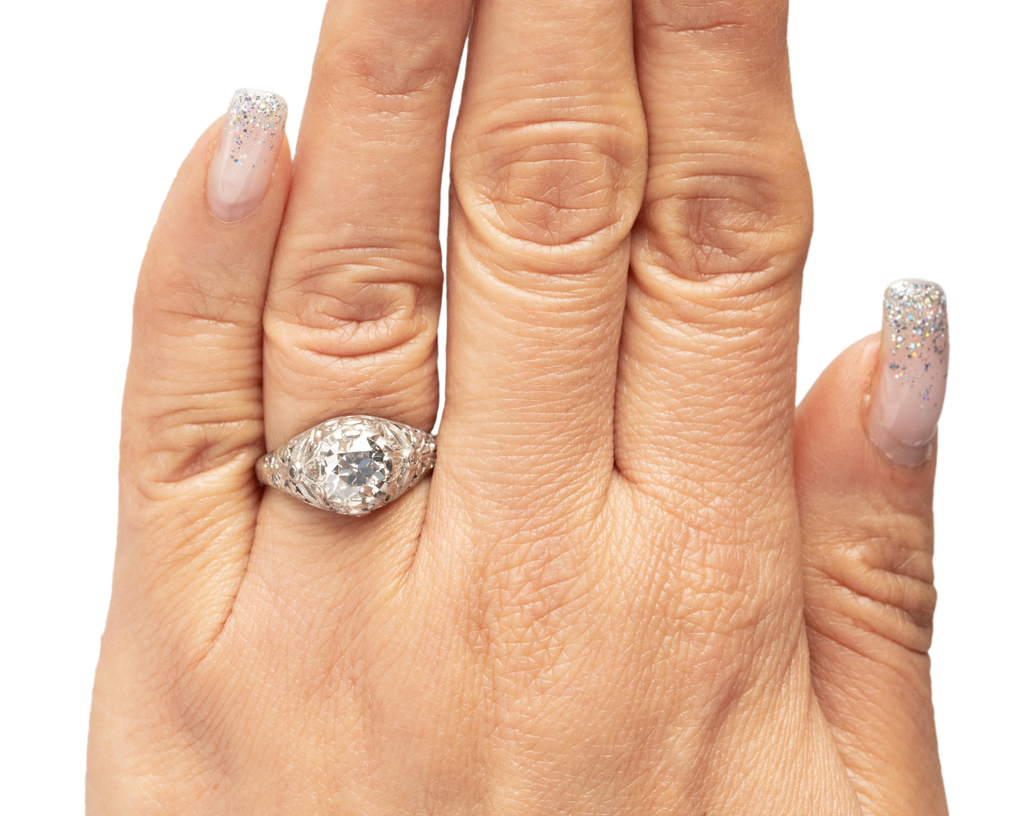 Women's or Men's GIA Certified 3.11 Diamond Platinum Engagement Ring 