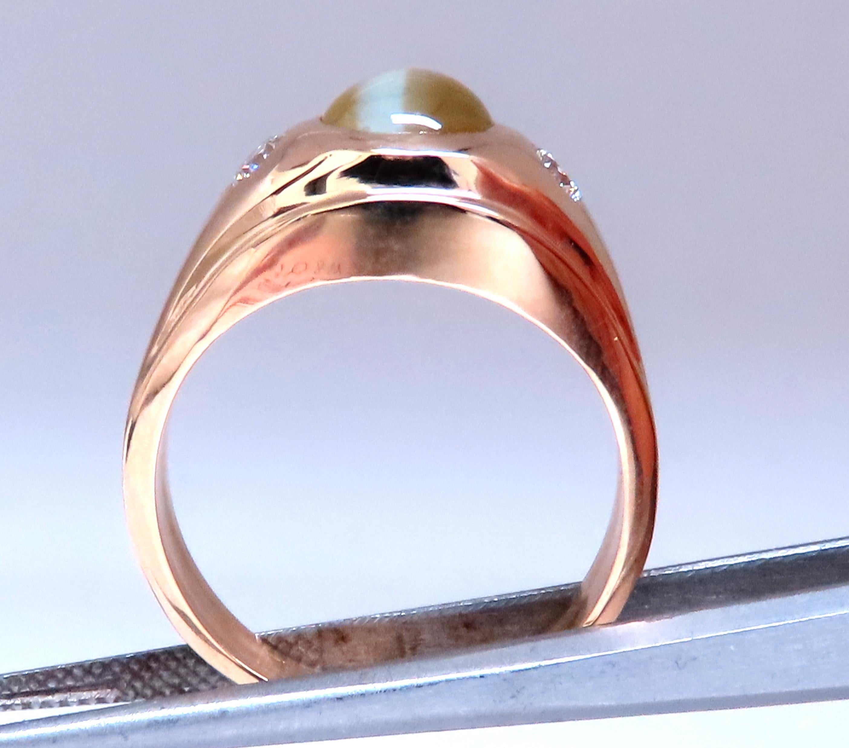 GIA Certified 3.15ct Natural Cats Eye Ring 14kt  12415 For Sale 1