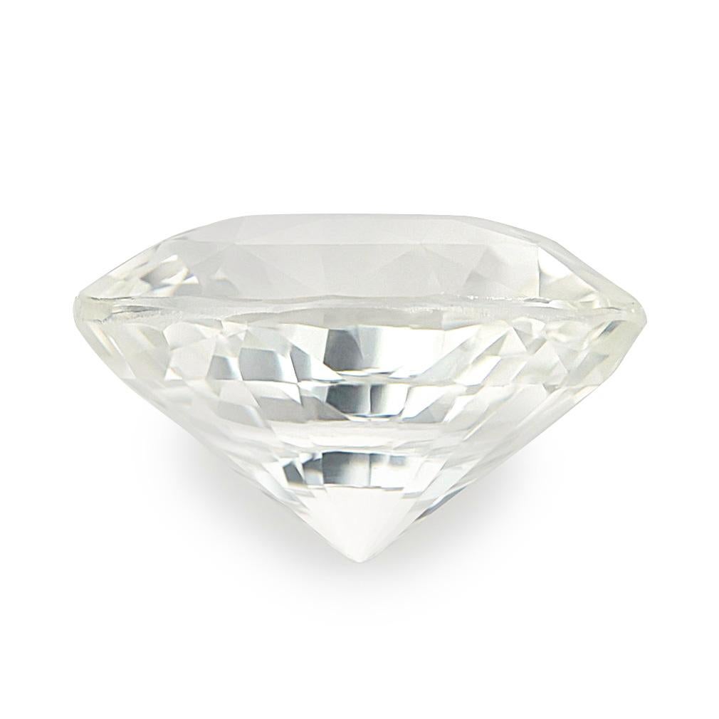 GIA Certified 3.17 Carats Unheated White Sapphire In New Condition For Sale In Los Angeles, CA