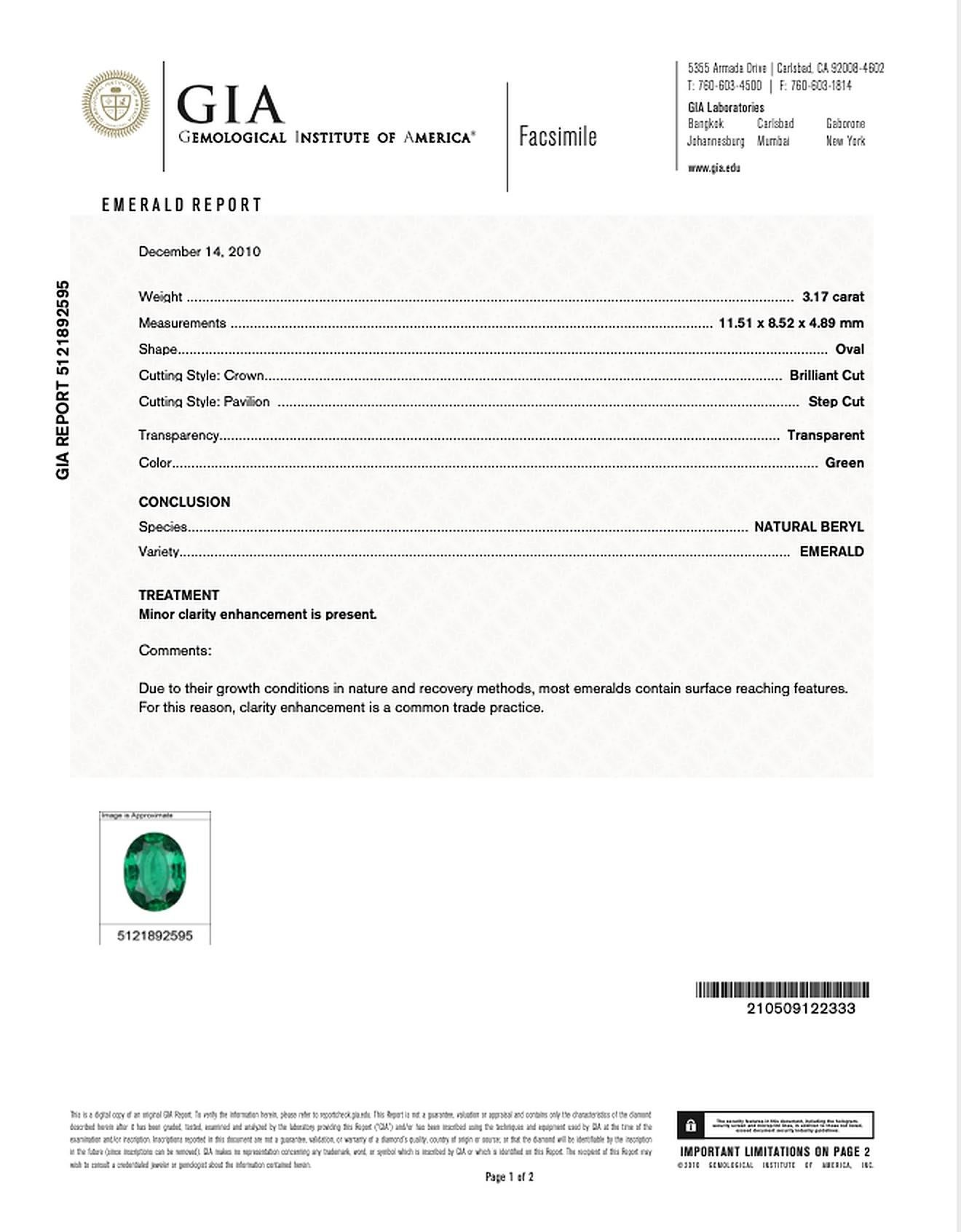 green emerald oval ring