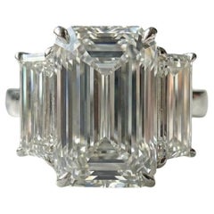 GIA Certified 3.18 Carat D Color Flawless Emerald Cut Diamond Ring