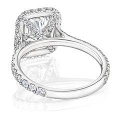 GIA Certified 3.18 Carat D VS2 Radiant Diamond Engagement Ring "Adeline"