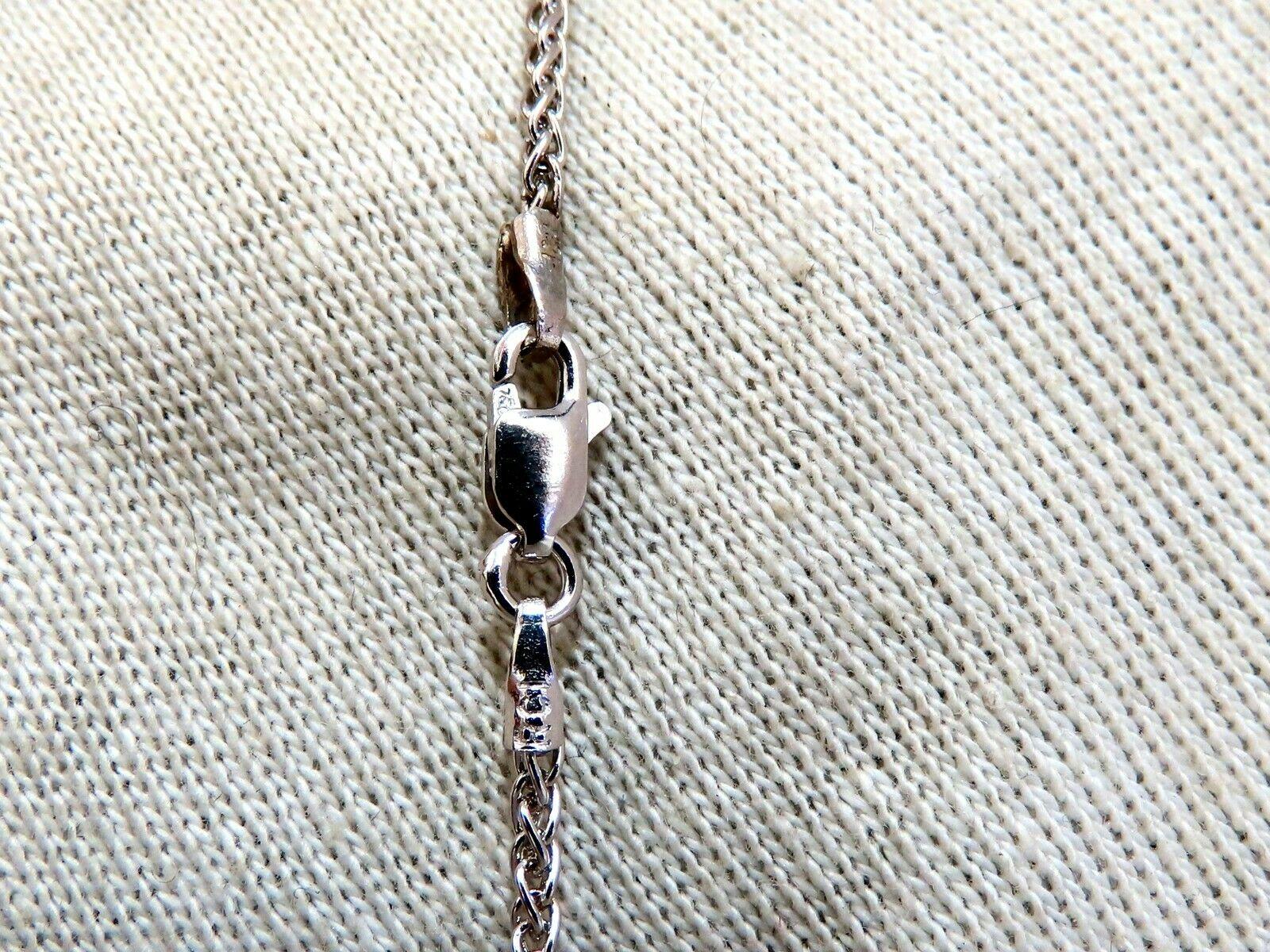 GIA-zertifizierte 3,18 Karat natürlicher unbehandelter blauer Saphir Diamanten Halskette 14kt für Damen oder Herren im Angebot