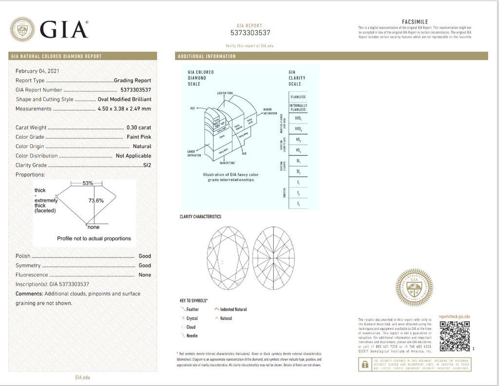 Bracelet de diamants de couleur mixte de 3,19 carats certifiés GIA en vente 7