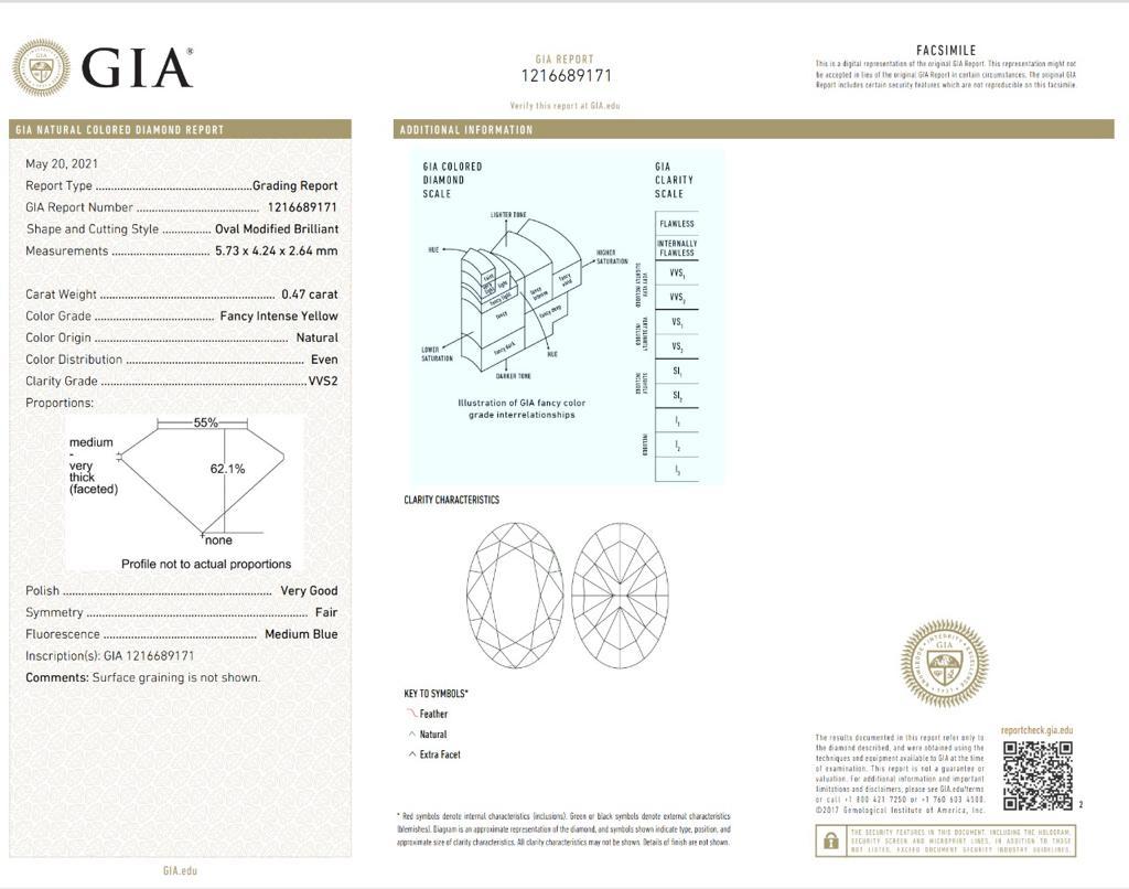 Bracelet de diamants de couleur mixte de 3,19 carats certifiés GIA en vente 8