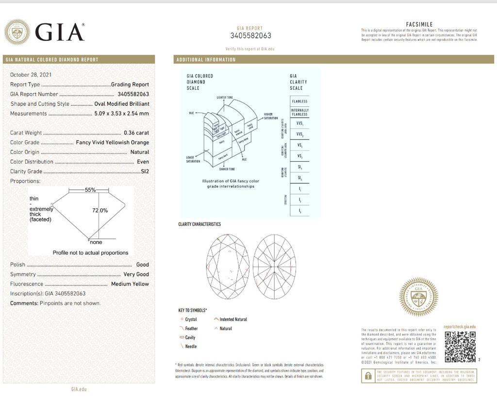 Bracelet de diamants de couleur mixte de 3,19 carats certifiés GIA en vente 3