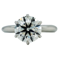 Spectra Fine Jewelry, GIA Certified 3.20 Carat Round Diamond Engagement Ring