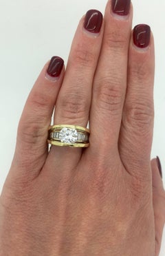 GIA Certified 3.22 Carat Diamond Engagement Ring in 18 Karat Gold