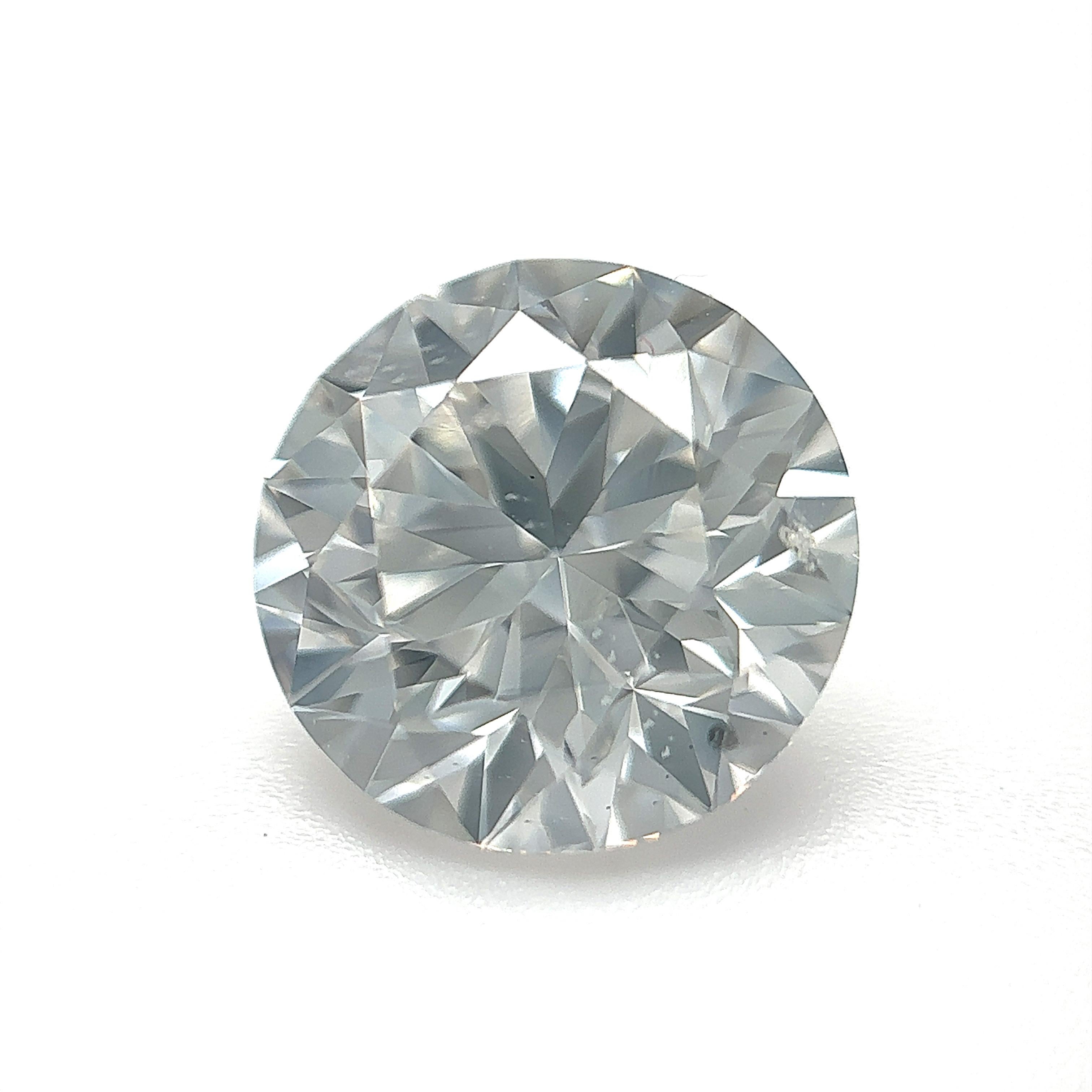 Diamant naturel brillant rond de 3,24 carats certifié par la GIA (bagues de fiançailles) Neuf - En vente à London, GB