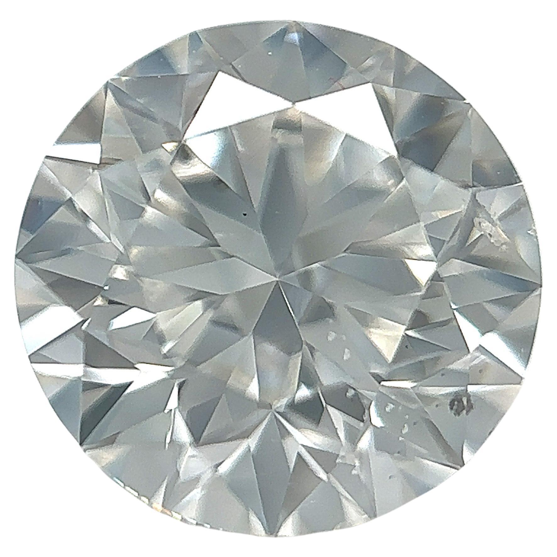 Diamant naturel brillant rond de 3,24 carats certifié par la GIA (bagues de fiançailles)