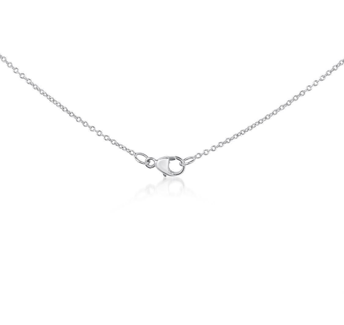 GIA Certified 3.26 Carat Round Cut Diamond Pendant Necklace In New Condition In New York, NY