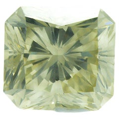 GIA Certified 3.29 ct Fancy Light Brownish Greenish Yellow Diamond