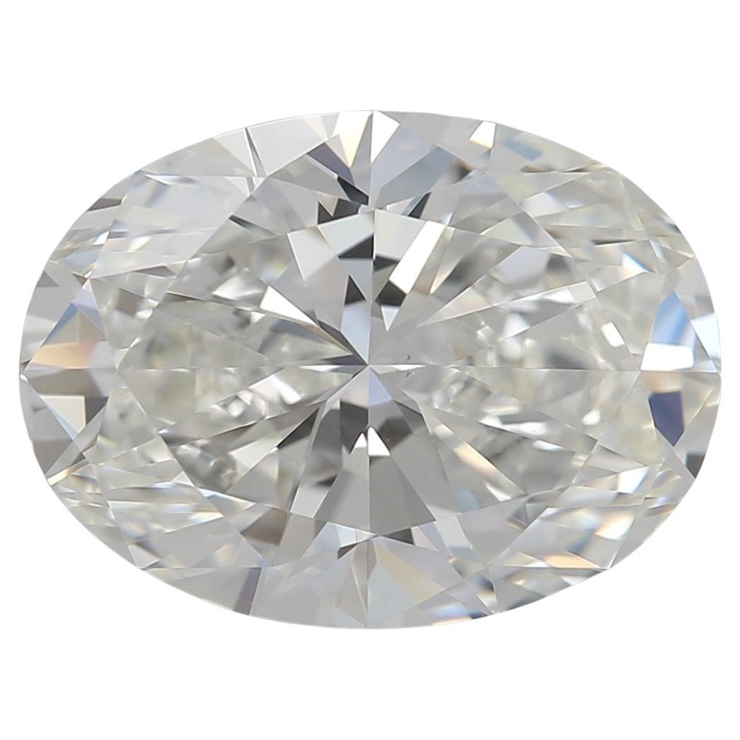 GIA zertifiziert 3,30ct Oval I VS1 Diamant lose oder in Solitär Ring gesetzt