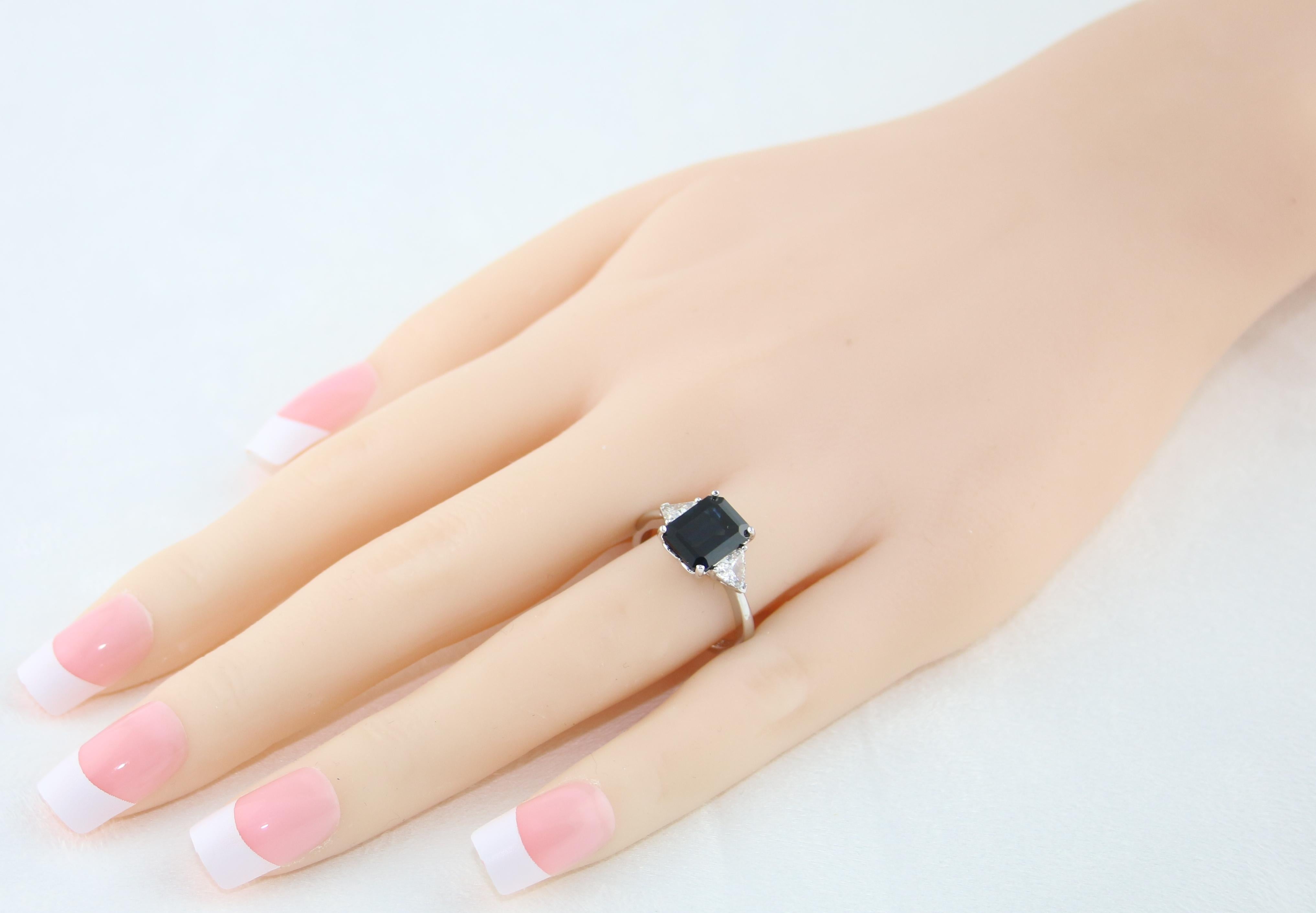 dark sapphire ring
