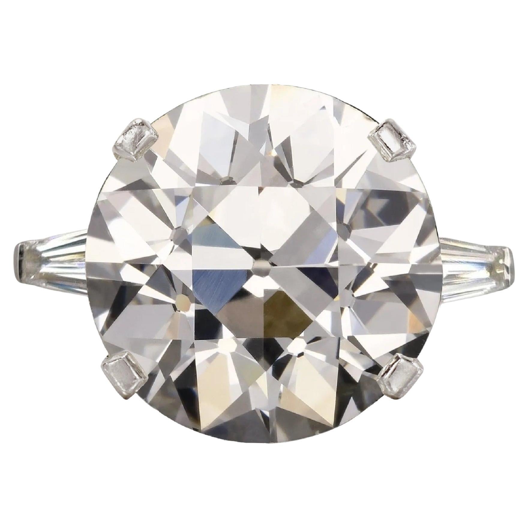 3.37ct old transitional cut certified diamond has exceptional VS1 clarity, stunning sparkle, and jaw dropping size! Bridging the gap between old cuts and modern round brilliants, old transitional cut diamonds were produced for a very short period of
