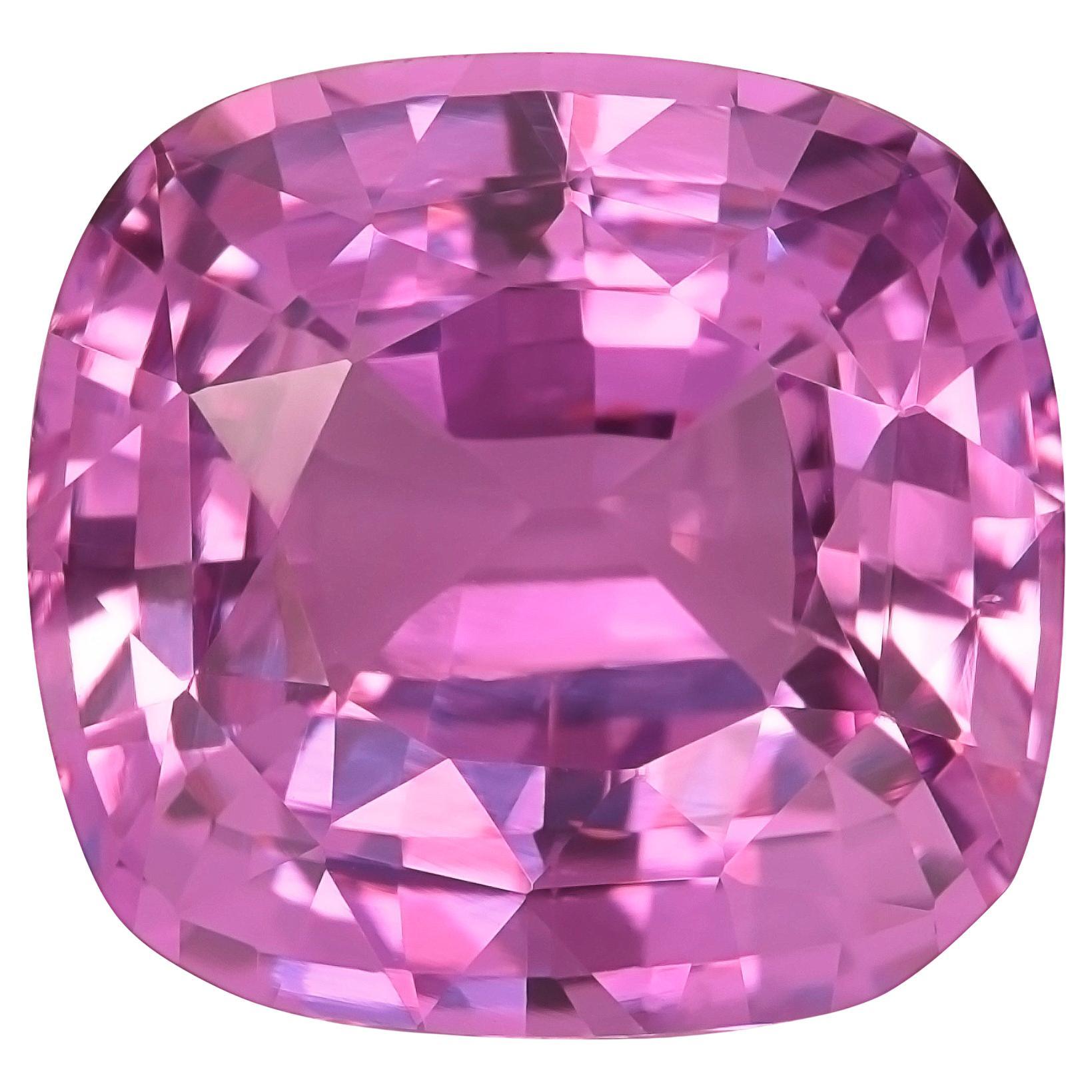 Saphir rose naturel non chauffé de 3.37 carats avec rapport GIA / JupiterGem