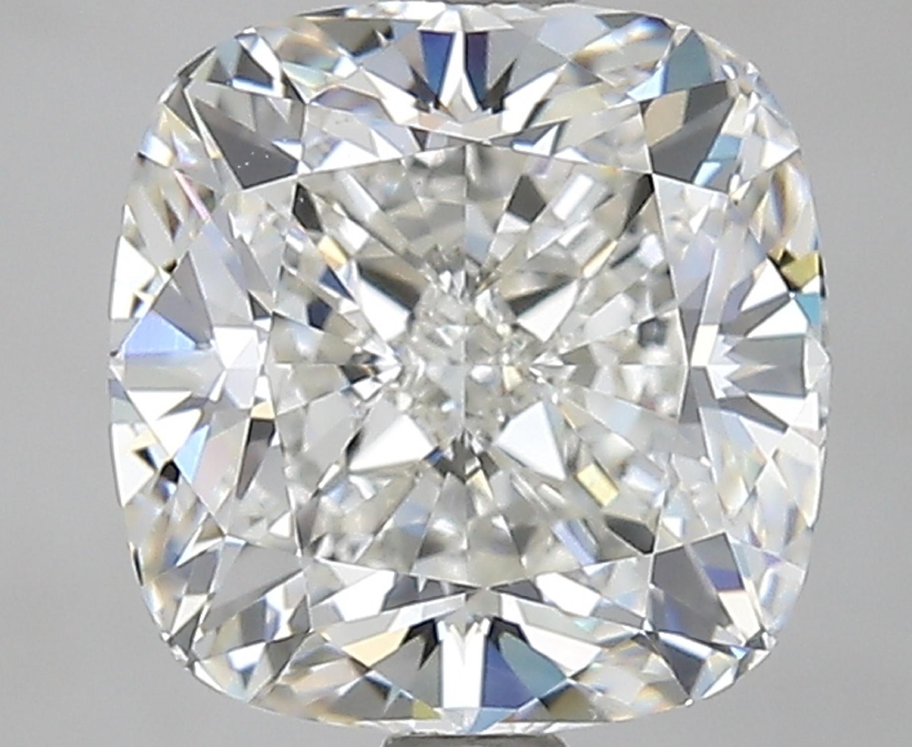 GIA Certified 3.52 Carat Cushion Cut Diamond E Color Triple Ex In New Condition In Rome, IT