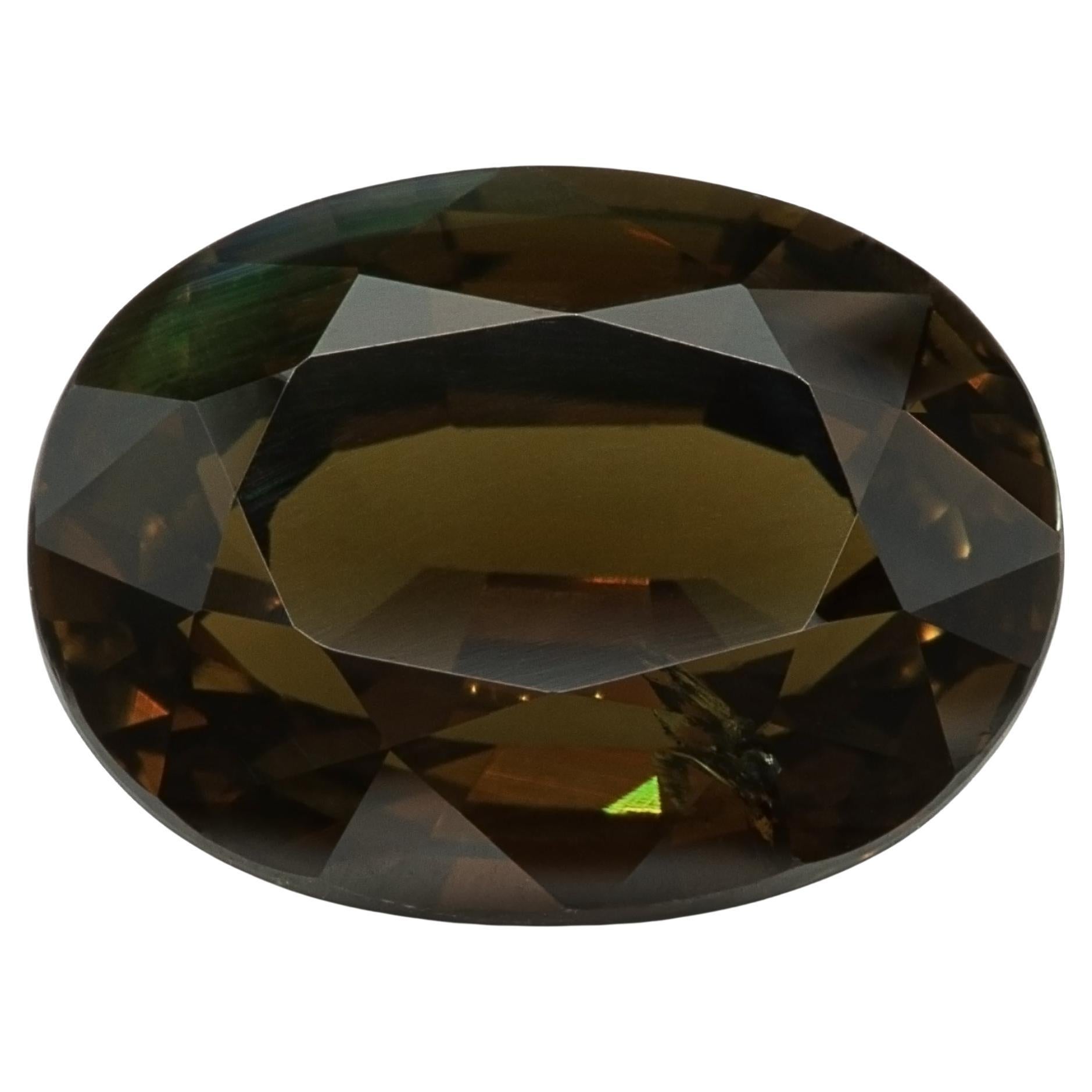GIA Certified 3.47 Carat Natural Alexandrite Oval Shape, Alexandrite Loose Stone For Sale