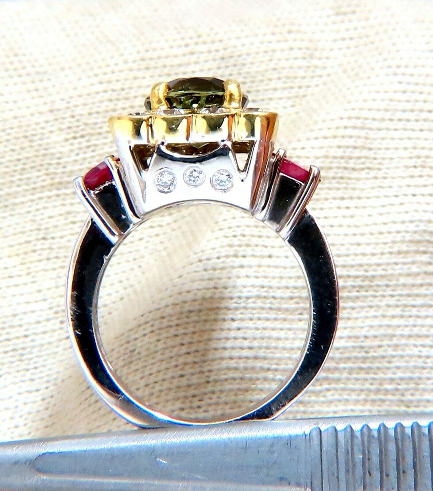 GIA Certified 3.48 Carat Natural Color Change Alexandrite Ruby Diamond Ring In New Condition For Sale In New York, NY