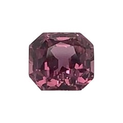 Saphir violet rosé rare de 3,48 carats certifié par le GIA