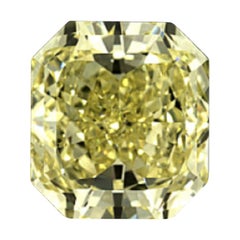 Diamante Amarillo Radiante Certificado GIA de 3.5 Quilates