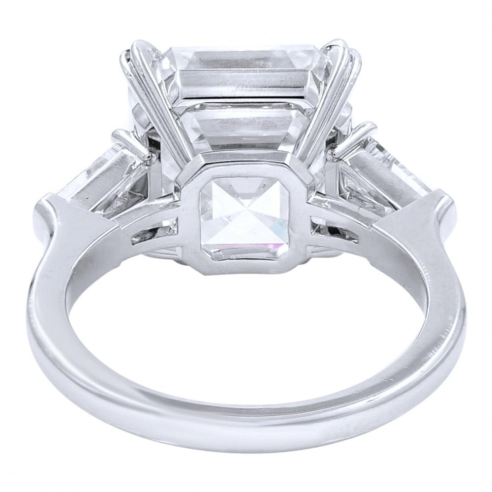 Modern GIA Certified 3.65 Carat Asscher Cut Diamond  Excellent Cut