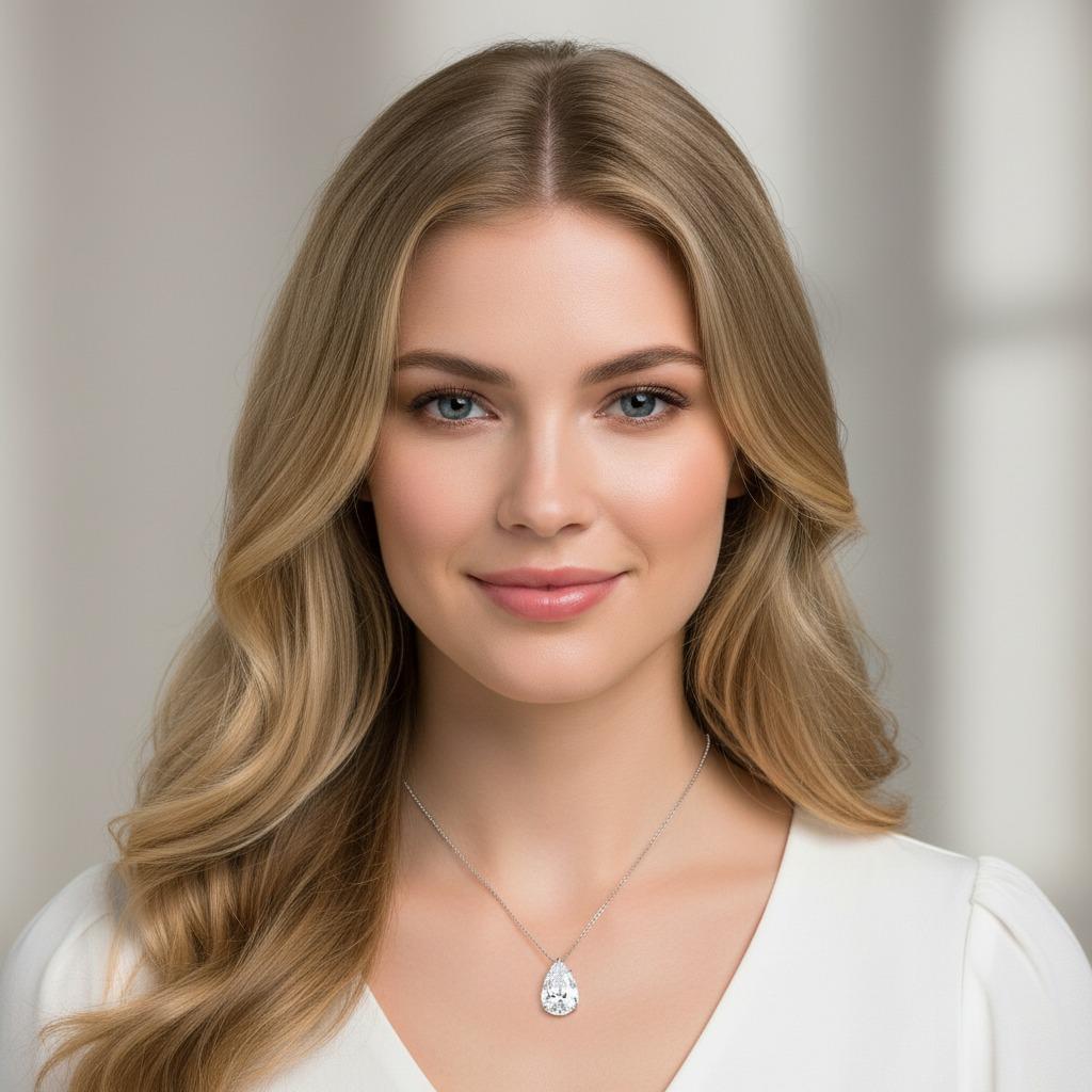 GIA Certified 3.50 Carat Pear Cut Diamond D Color FLW Clarity Platinum Pendant In New Condition For Sale In Chicago, IL