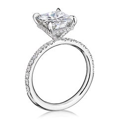 GIA Certified 3.50 Carat E VS1 Radiant Diamond Engagement Ring "Madison"