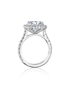 GIA Certified 3.50 Carat E VS1 Round Diamond Engagement Ring "Elizabeth"