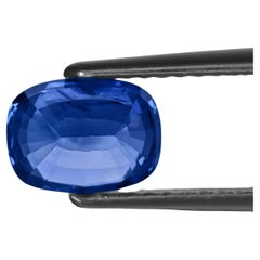 GIA Certified 3.50 Carat Kashmir Blue Sapphire & pair of diamonds (stones only)