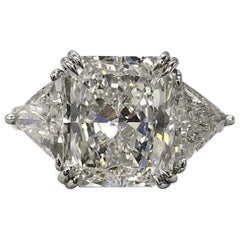 GIA Certified 3.50 Carat Radiant Cut Diamond Ring part 1