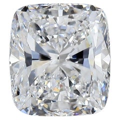 GIA Certificato 3,50 Carati Colore D VVS1 Chiarezza Forma Cuscino Diamante Solitario