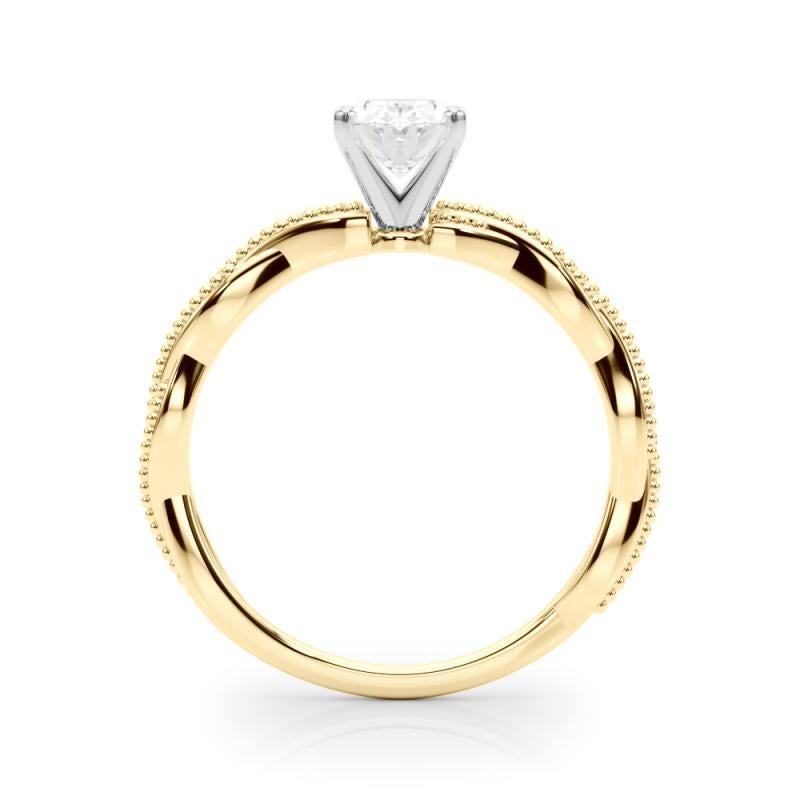 GIA zertifiziert 3.51 Karat Oval geflochtene Band Diamantring im Zustand „Neu“ im Angebot in New York, NY