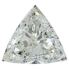 GIA certified 3.51 carats Triangle shape natural  diamond  K color Si2 clarity