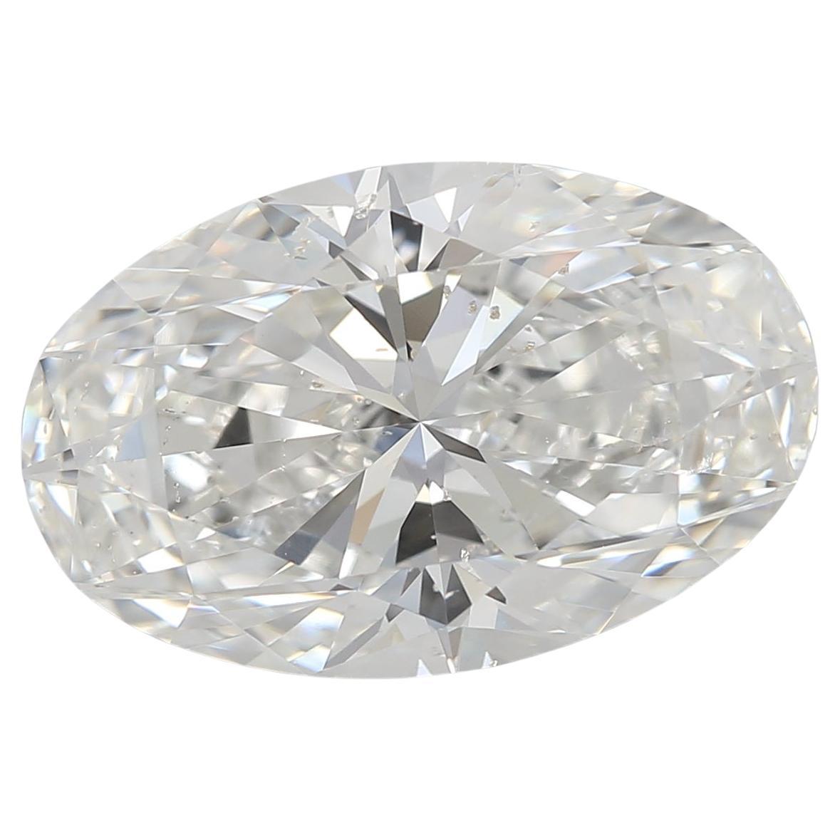 GIA zertifiziert 3,51ct H SI2 Oval Diamant lose oder in Solitär-Ring gesetzt