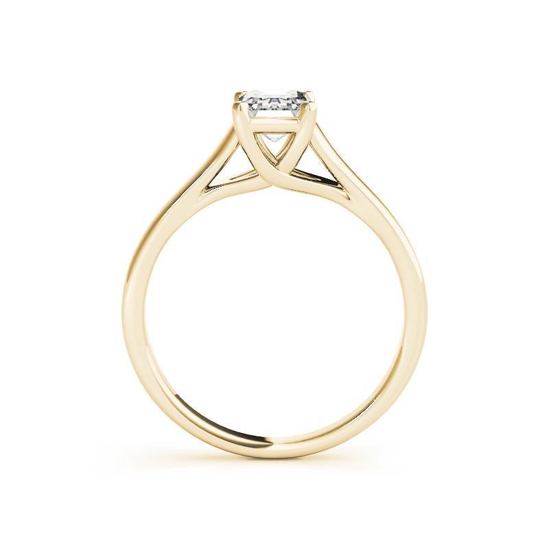 GIA Certified 3.52 Carat Entwined Prong Cathedral Emerald Diamond Ring In New Condition For Sale In New York, NY