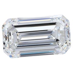 Diamante suelto de 3,53 quilates, talla esmeralda, color G, claridad VS1, certificado por el GIA