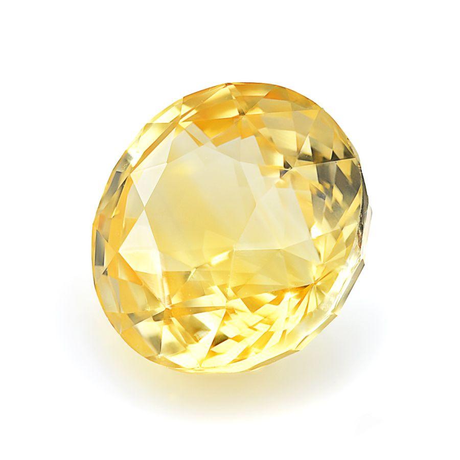 Mixed Cut GIA Certified 3.54 Carats Heated Yellow Sapphire For Sale