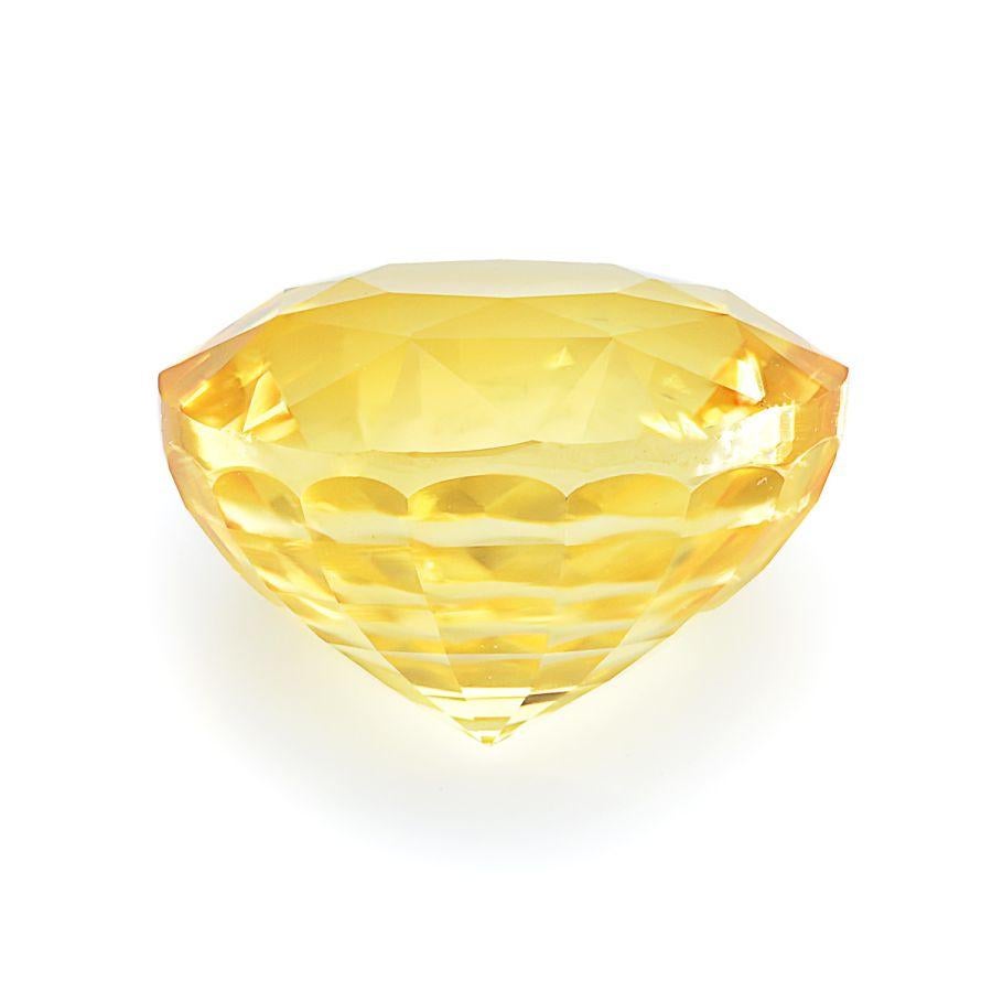 Saphir jaune chauffé de 3,54 carats certifié GIA Neuf - En vente à Los Angeles, CA