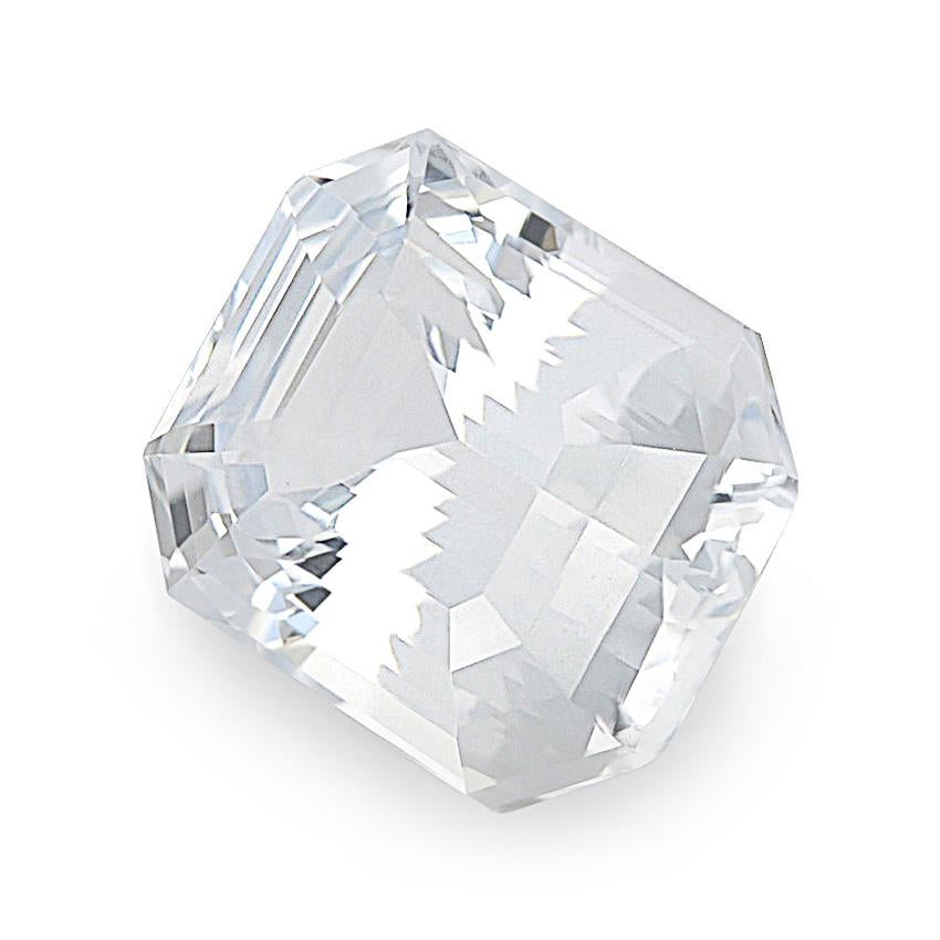 Pear Cut GIA Certified 3.54 Carats Unheated White Sapphire For Sale