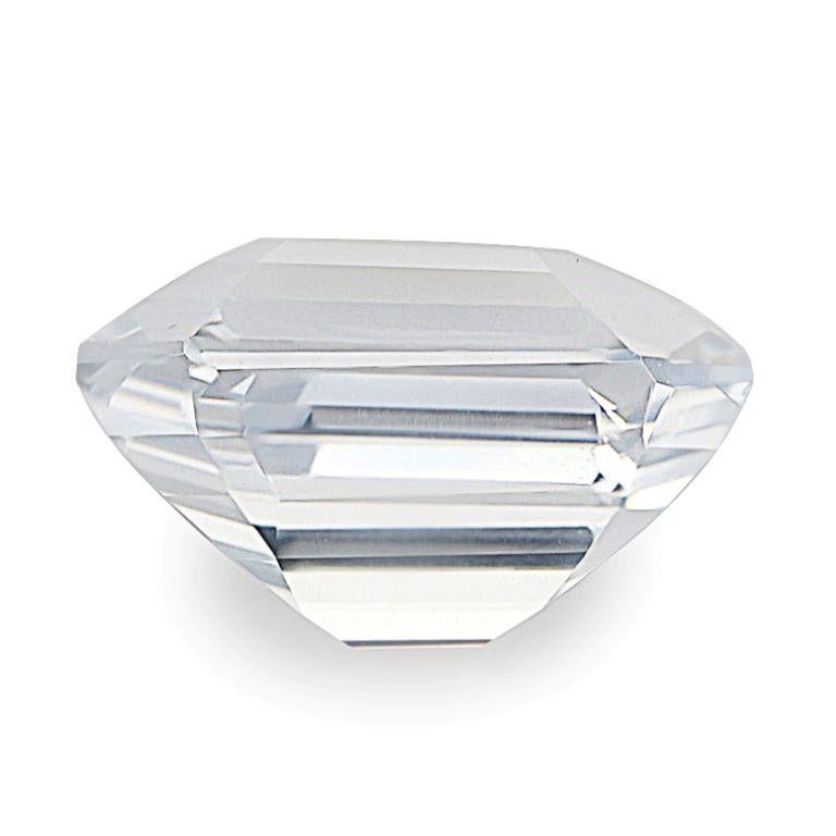 GIA Certified 3.54 Carats Unheated White Sapphire In New Condition For Sale In Los Angeles, CA