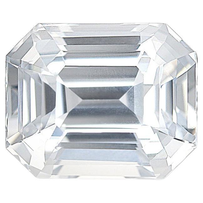 GIA Certified 3.54 Carats Unheated White Sapphire For Sale