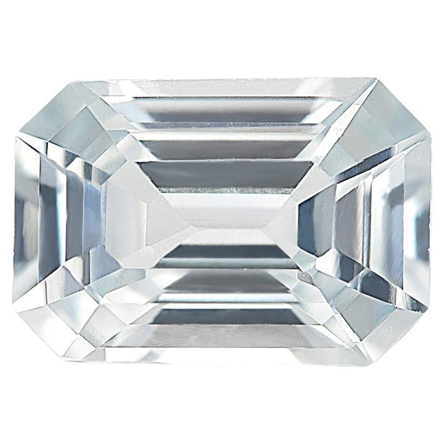 GIA Certified 3.55 Carats Unheated White Sapphire For Sale