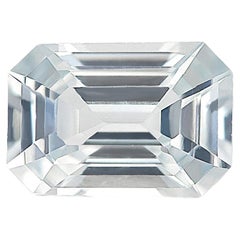 GIA Certified 3.55 Carats Unheated White Sapphire