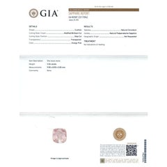 Natural Unheated Orangy Pink Padparadscha Gemstone 3.56 carats with GIA Report