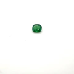 GIA Certified 3.58 Carat Cushion Cut Tsavorite Loose Gemstone