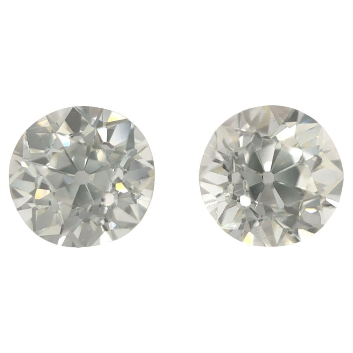GIA Certified 3.58 Carat Old Cut Natural Diamonds (Customization Option) For Sale